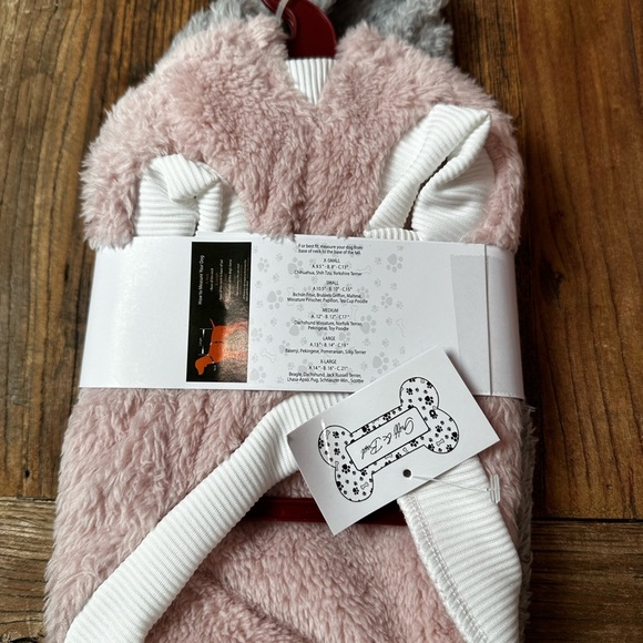 Gray Fuzzy Dog hoodie - Picture 3 of 5